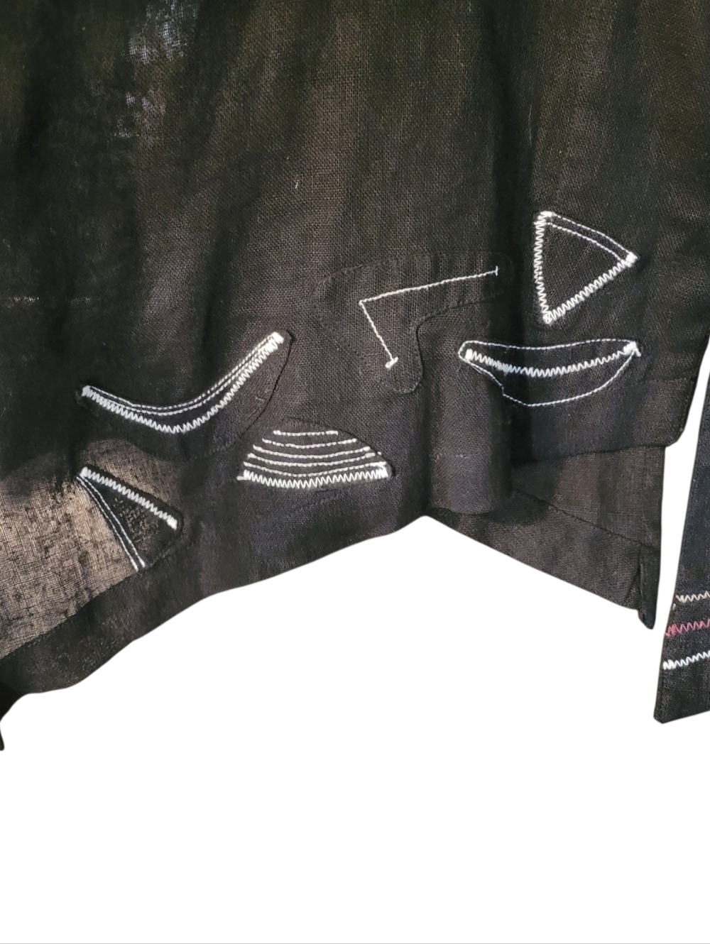 Tara Vao linen blend lightweight funky jacket - XL. Y4 - Picture 4 of 10